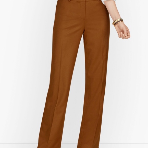 Talbots Luxe Italian Flannel Pants--NWT--3 colors: camel, caramel, and blue - Picture 1 of 11